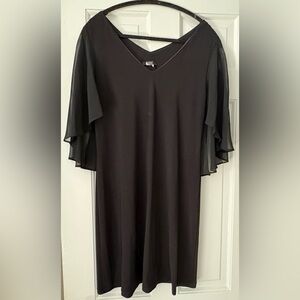 MSK Capelet V-Neck Dress